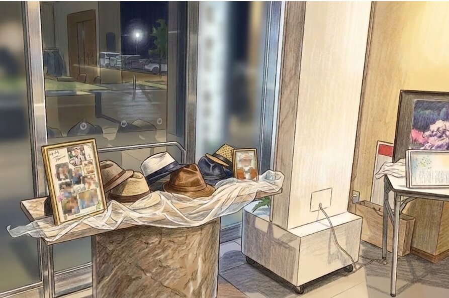 ご愛用のお品とコラージュを飾らせていただきました。